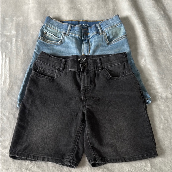 Place Other - Place Denim Shorts Black and Blue Mid-Thigh